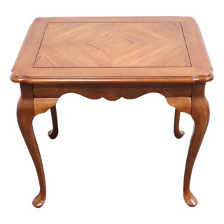 Altavista Lane Bookmatched Walnut Country French 27x21" Accent End Table 10938-05 For Sale