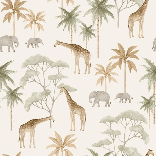 SAMPLE - Boråstapeter Savannah Wallpaper In Soft Neutral For Sale