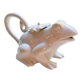 White Frog Teapot For Sale