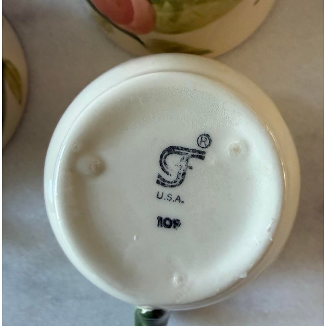Vintage Franciscan "Fresh Fruit" Coffee Cups - Set of 4 For Sale - Image 9 of 9