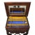 This antique Victorian sewing stand, circa 1880, features a construction of walnut and rosewood. The stand is designed...