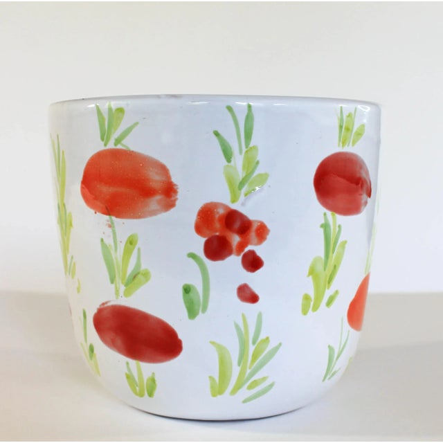 Italian Terra Cotta Glazed Planter For Sale In Milwaukee - Image 6 of 6