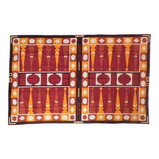 Vintage Hermes Backgammon Tablecloth For Sale