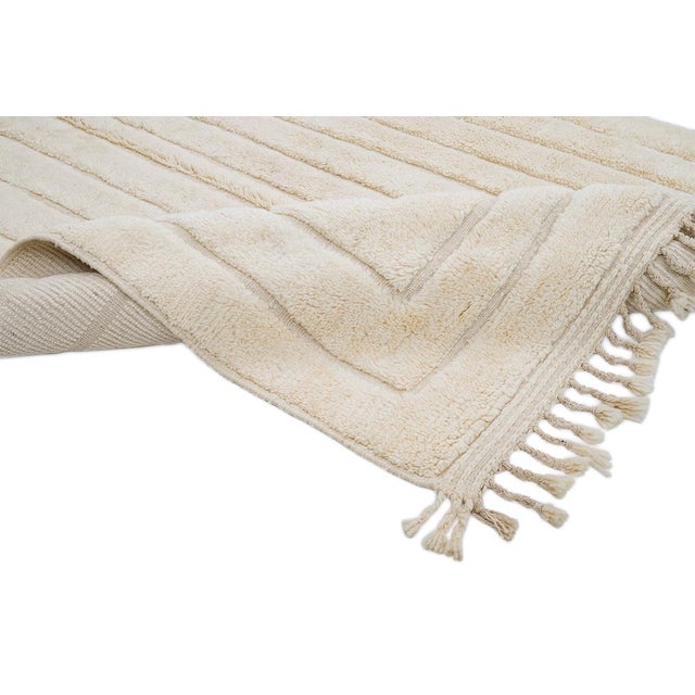 Hand-Knotted Wool Rug by Azele Studio For Sale - Image 4 of 12