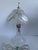 Vintage Yugoslavian 24% Lead Crystal Floral Boudoir Table Lamp For Sale - Image 9 of 12