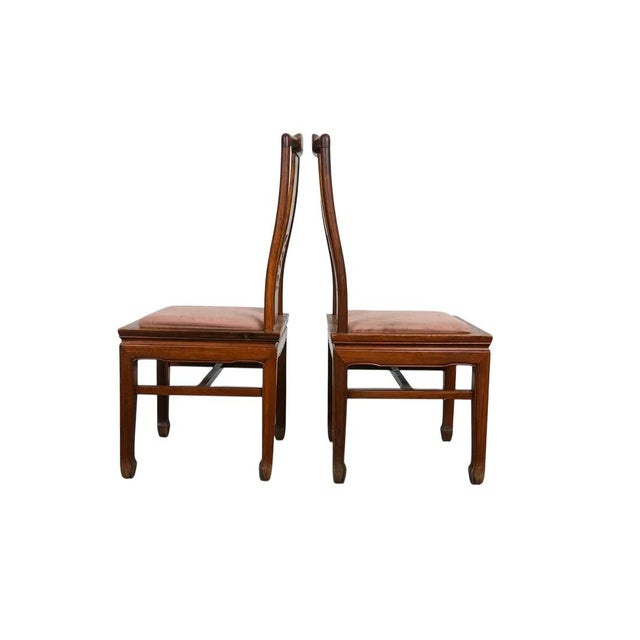 Wood Vintage Chinese Carved Rosewood Dining Chairs 14 Available For Sale - Image 7 of 17