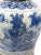 Large Chinese Blue & White Porcelain Ginger Jar With Foo Dog Lid For Sale - Image 9 of 13