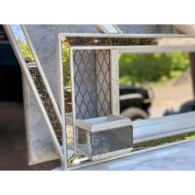 MidCentury Modern Atomic Wall Hanging Mirror Shadow Box Chairish