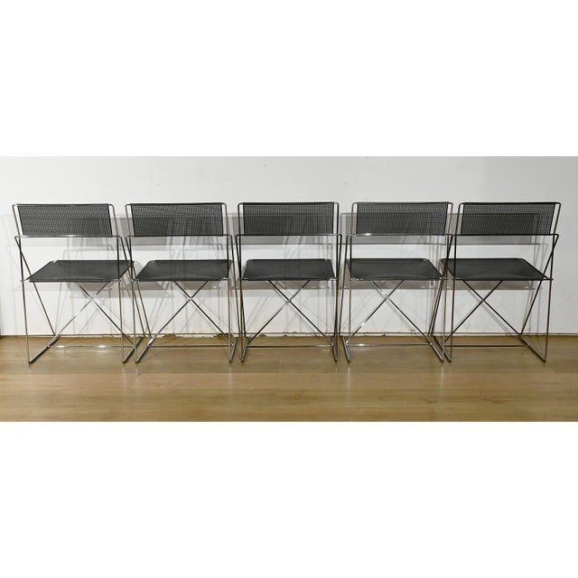 Vintage Stackable Chairs by Niels Joergen Haugesen for Magis, 1980s, Set of 5 For Sale - Image 5 of 15