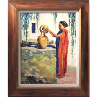 Joseph Earl Schrack, Native Woman at the Well, 1948 For Sale