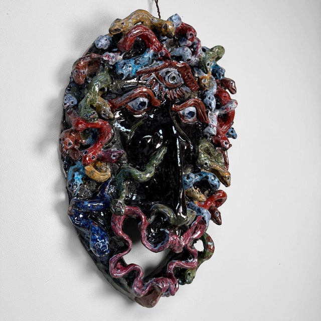 Monumental Cyclops Medusa Apotropaic Mask from Gennaro Condurso, Italy, 2010s For Sale - Image 6 of 17
