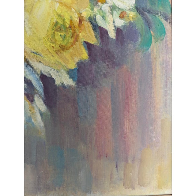 Vintage Botanical Floral Bouquet Still Life Painting Framed For Sale In Charlotte - Image 6 of 16