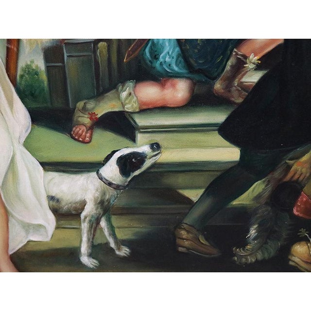 Nobles and Mythology, 1800s, Oil on Canvas, Framed For Sale - Image 13 of 15