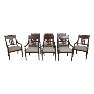 Set of 8 Theodore Alexander ‘The Iven Dining Room Armchairs’ For Sale