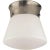 Perry Ceiling Light in Antique Nickel Designer: Thomas O'Brien Canopy: 7.25" Round Mounting: Flush Shade Detail: White...