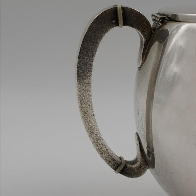 Vintage Sterling Silver Tea Set by Luigi Genazzi, Italy, 1930s For Sale - Image 6 of 11