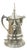 Antique Wilcox Silver Plate Co Victorian Porcelain Lined Tilting Coffee Tea Pot For Sale