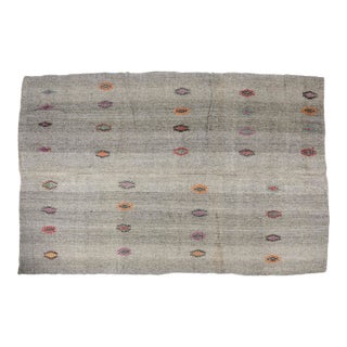 Vintage Home Living Oversize Kilim Rug For Sale