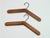 Brown Vintage Clothes Hangers in Walnut by Carl Auböck for Werkstätte Carl Auböck, Set of 2 For Sale - Image 8 of 11