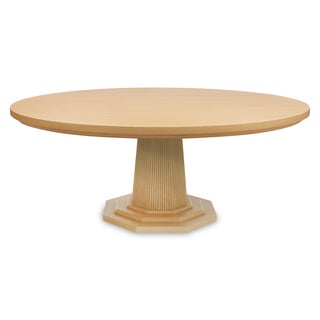 Bunny Williams Home 72" Haven Dining Table in Cerused Oak For Sale