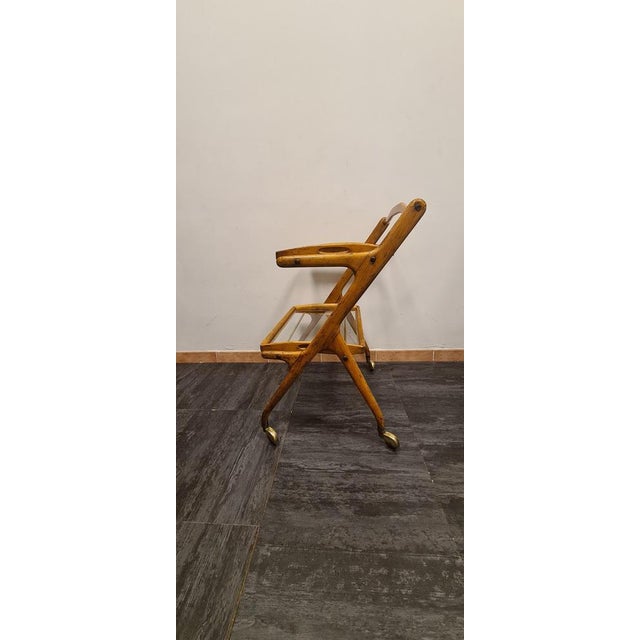 Ash Trolley with Removable Trays by Cesare Lacca, 1950s For Sale - Image 11 of 17