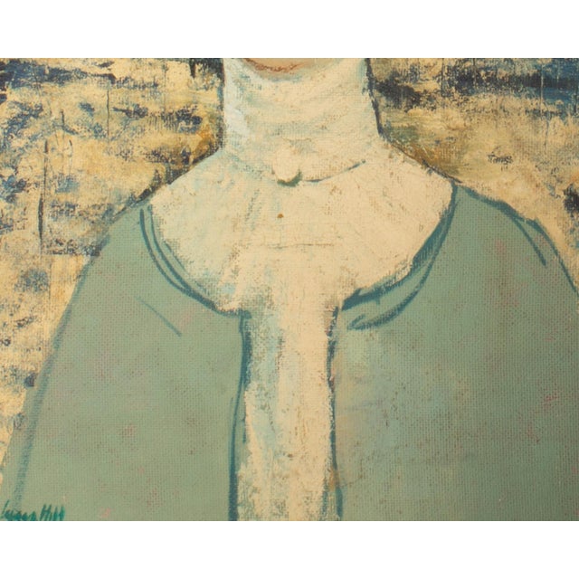 Oil on Board Portrait Painting by Louis Hill For Sale - Image 4 of 8