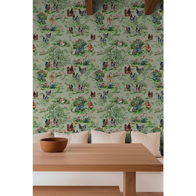 Cluckingham Toile was dreamed up right in my own backyard, inspired by the dozen or so hens that are usually wandering,...