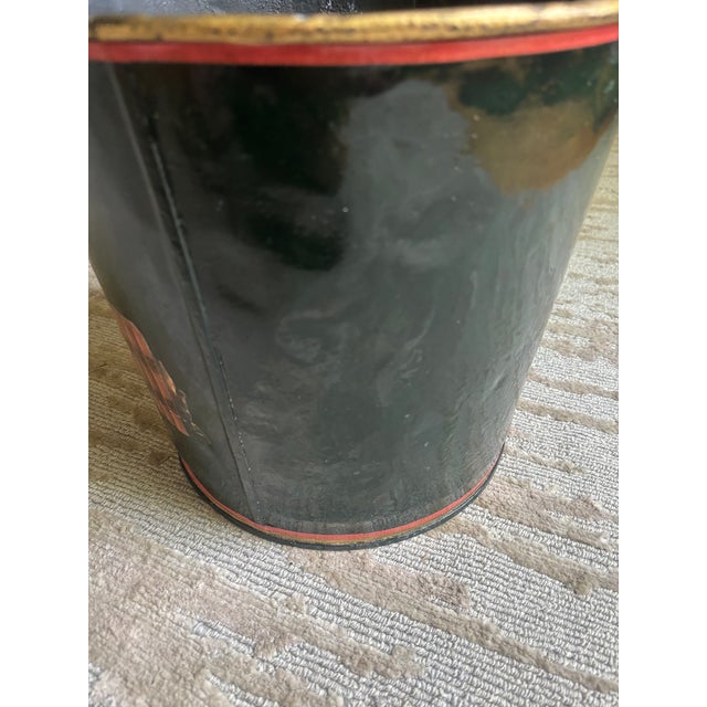 1970s Decoupage Waste Can, Signed Workman Partners, New York For Sale - Image 5 of 15