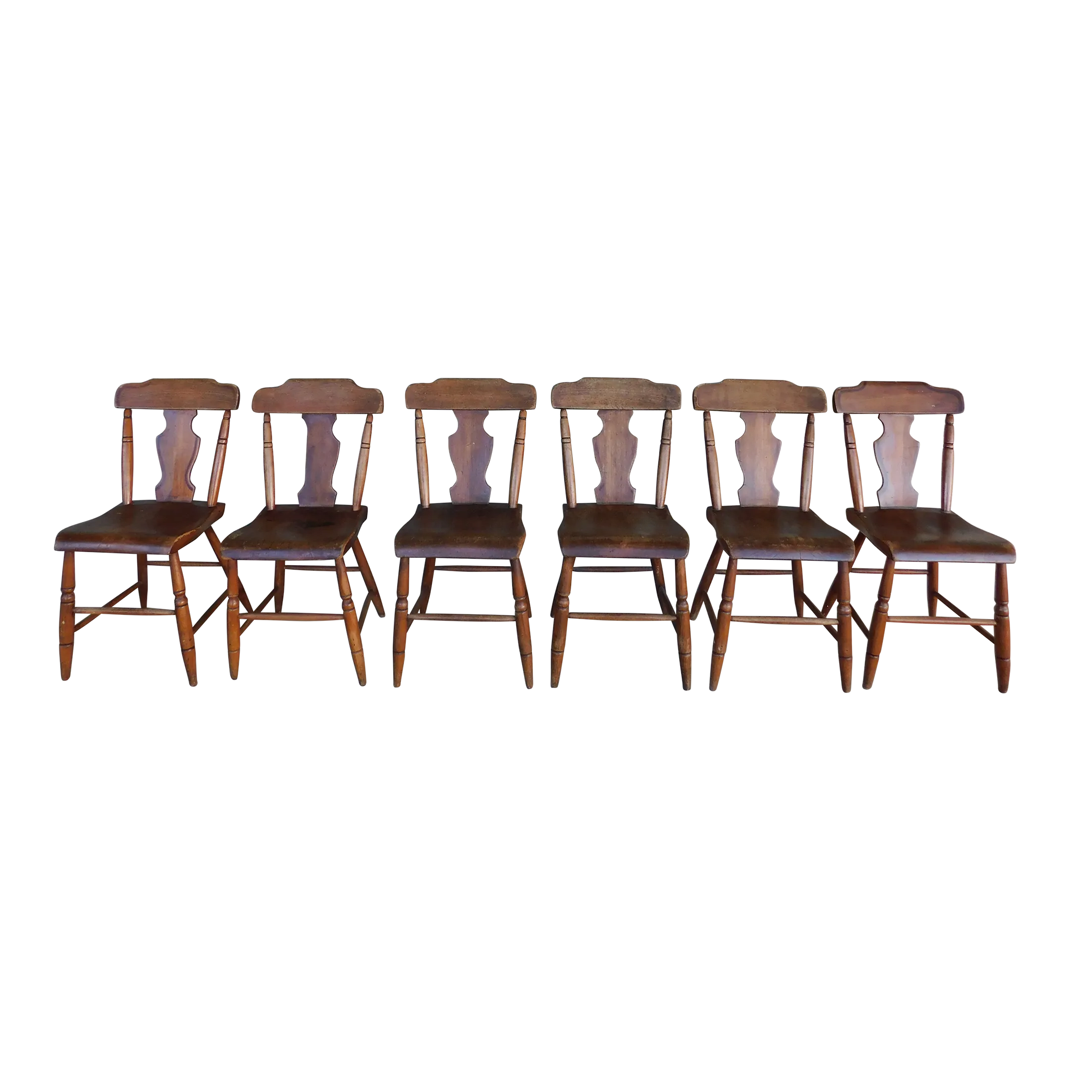 Antique Plank Bottom Chairs -Set of Chairish