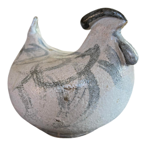 Vintage Retro 1960s Mid Century Modern Studio Ceramic Bird Chicken Hen Sculpture