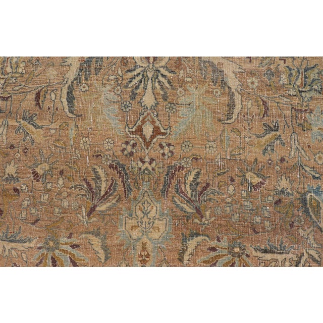 Early 20th Century Antique Persian Bidjar Rug With Intricate Floral Medallion 8'9" X 11'5" For Sale - Image 5 of 12