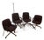 Set of 4 Vintage Mid-Century Modern Steelcase “Pollock” Swivel Chairs For Sale