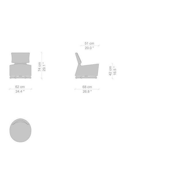 Aki-Biki-Canta Swivel Armchairs by Toshiyuki Kita for Cassina, Set of 3 For Sale - Image 10 of 12