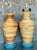 Camel Vintage Costal Coiled Pencil Reed Lamps - A Pair For Sale - Image 8 of 11