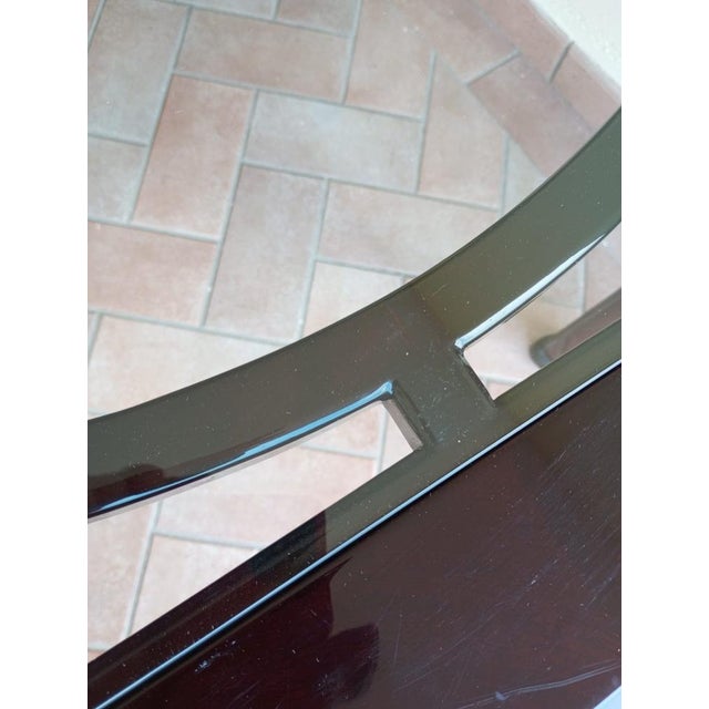 Art Deco Square Table with Glass Top, France, 1960s For Sale - Image 10 of 12