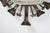 1950s 1950s Spanish Brutalist Flush Mount Ceiling Light – Silvered Wrought Iron & Heavy Embossed Glass For Sale - Image 5 of 14