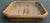 Brown Vintage Square Bamboo & Rattan Clipped-Corner Serving Tray For Sale - Image 8 of 12