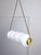 Mid-Century Minimalist Opaline & Brass Pendant Lamp For Sale - Image 6 of 17