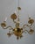 Metal Virginia Metalcrafters Colonial Williamsburg 6 Arm Brass Chandelier For Sale - Image 7 of 8