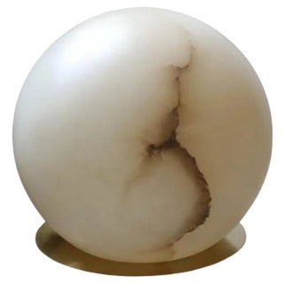 Planette Alabaster Table Lamp by Contain For Sale