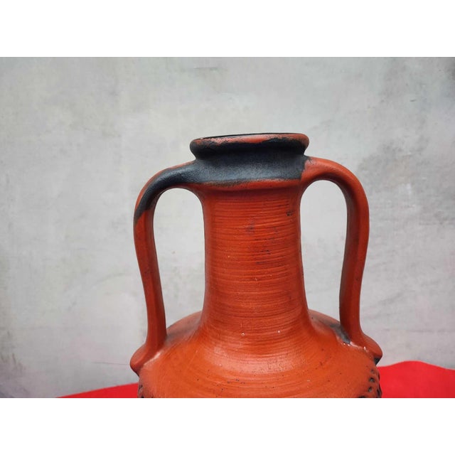Brown Ceramic Vase, Germany, 1960s For Sale - Image 8 of 9