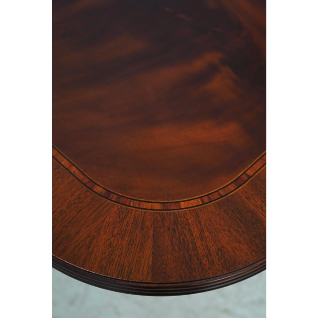 Brown Henkel Harris Model 2276 Flame Mahogany Dining Room Table For Sale - Image 8 of 18