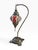 A striking Turkish mosaic glass table lamp with an exceptionally ornate sculptural base. This beautiful table lamp...