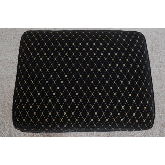 Textile Pair of Stickley Upholstered Large Chairs & Ottoman For Sale - Image 7 of 12