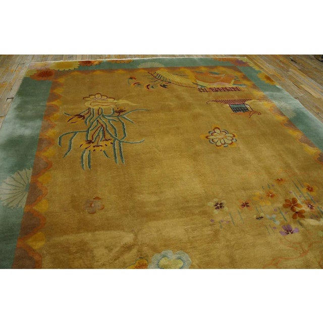 1920s Chinese Art Deco Carpet By Nichols Atelier ( 8'10" x 11'3" - 269 x 343 ) For Sale - Image 11 of 12