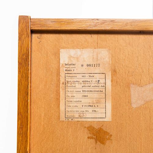 Mid-Century Cabinet Sideboard by Jiri Jiroutek for Interieur Praha, 1950s For Sale - Image 10 of 11