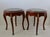 Late 20th Century French Louis XV Style Occasional Side Tables Feature Green Marble Tops, Non-Identical-a Pair For Sale - Image 18 of 18