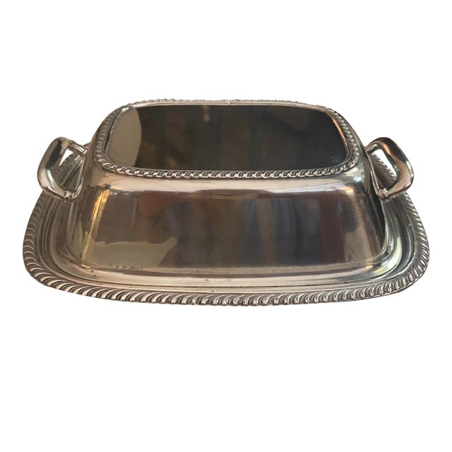 Silver Covered Serving Dish For Sale