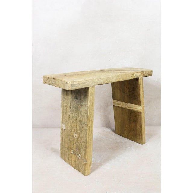 Vintage rustic small sqaure elm wood stool add timeless charm to your home with the vintage rustic small sqaure elm wood...
