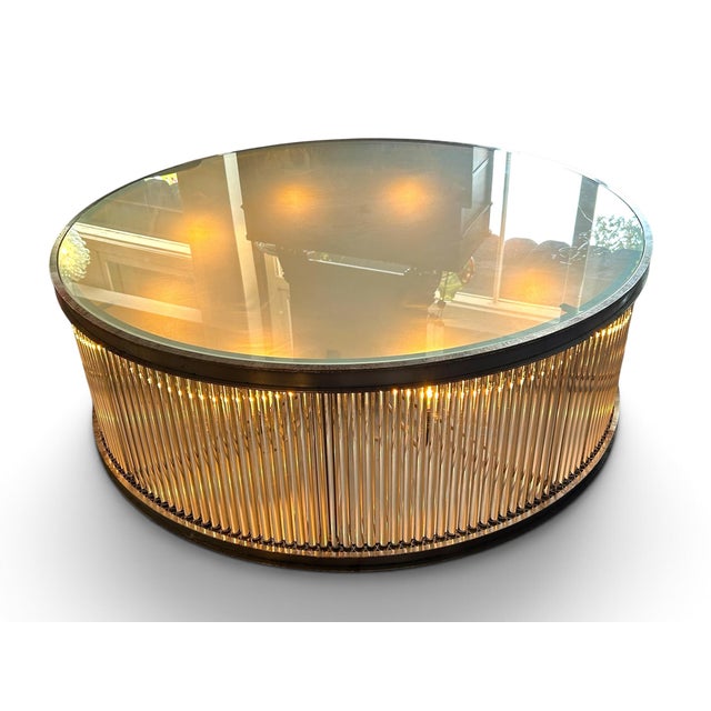 Modern Glass Rod Lighted Coffee Table by Timothy Oulton For Sale - Image 3 of 6